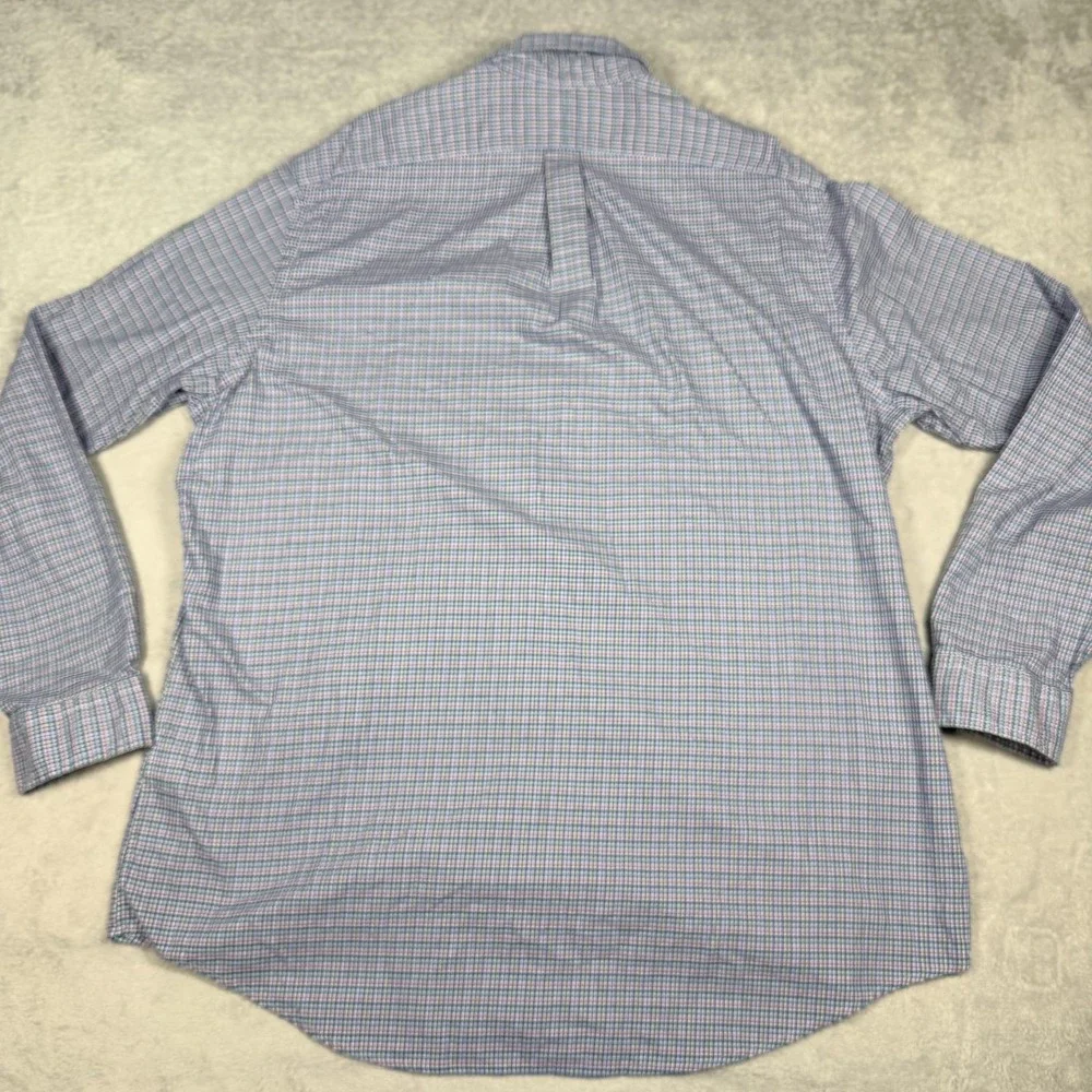 Ralph Lauren Button Down Shirt Mens XXL Blue Green‎ Pink Plaid Classic Fit